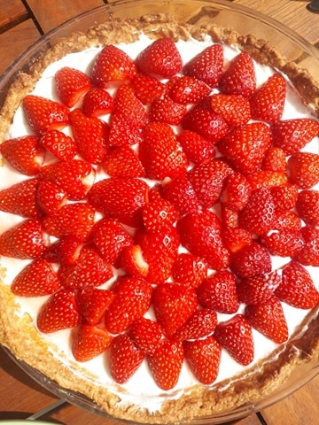 La tarte à la fraise d'Ardèche et au mascarpone citronné