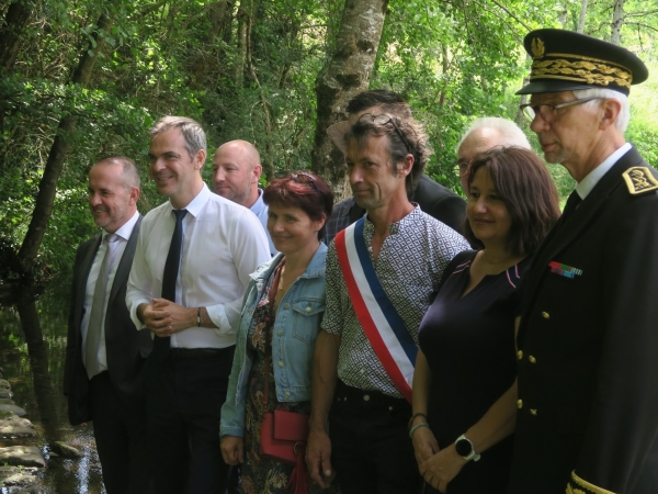 Olivier Veran face aux problématiques de sécheresse en Ardèche
