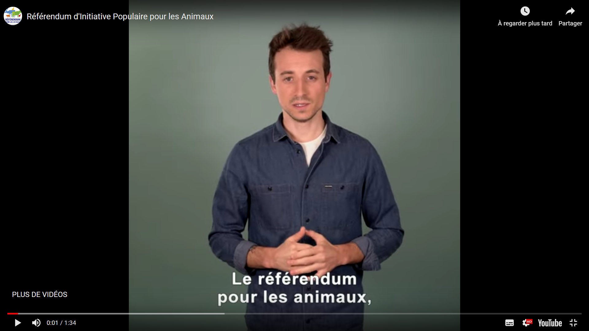 Le référendum pour les animaux fait parler de lui