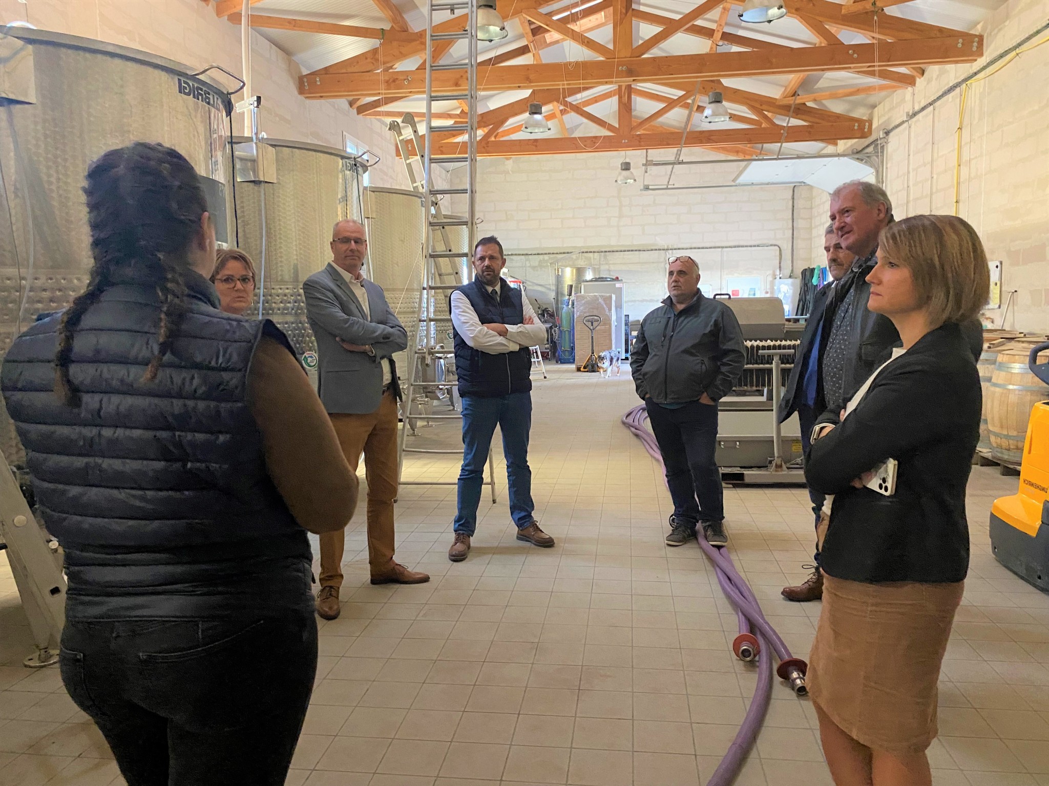 Olivier Amrane en visite au Domaine du Père Léon