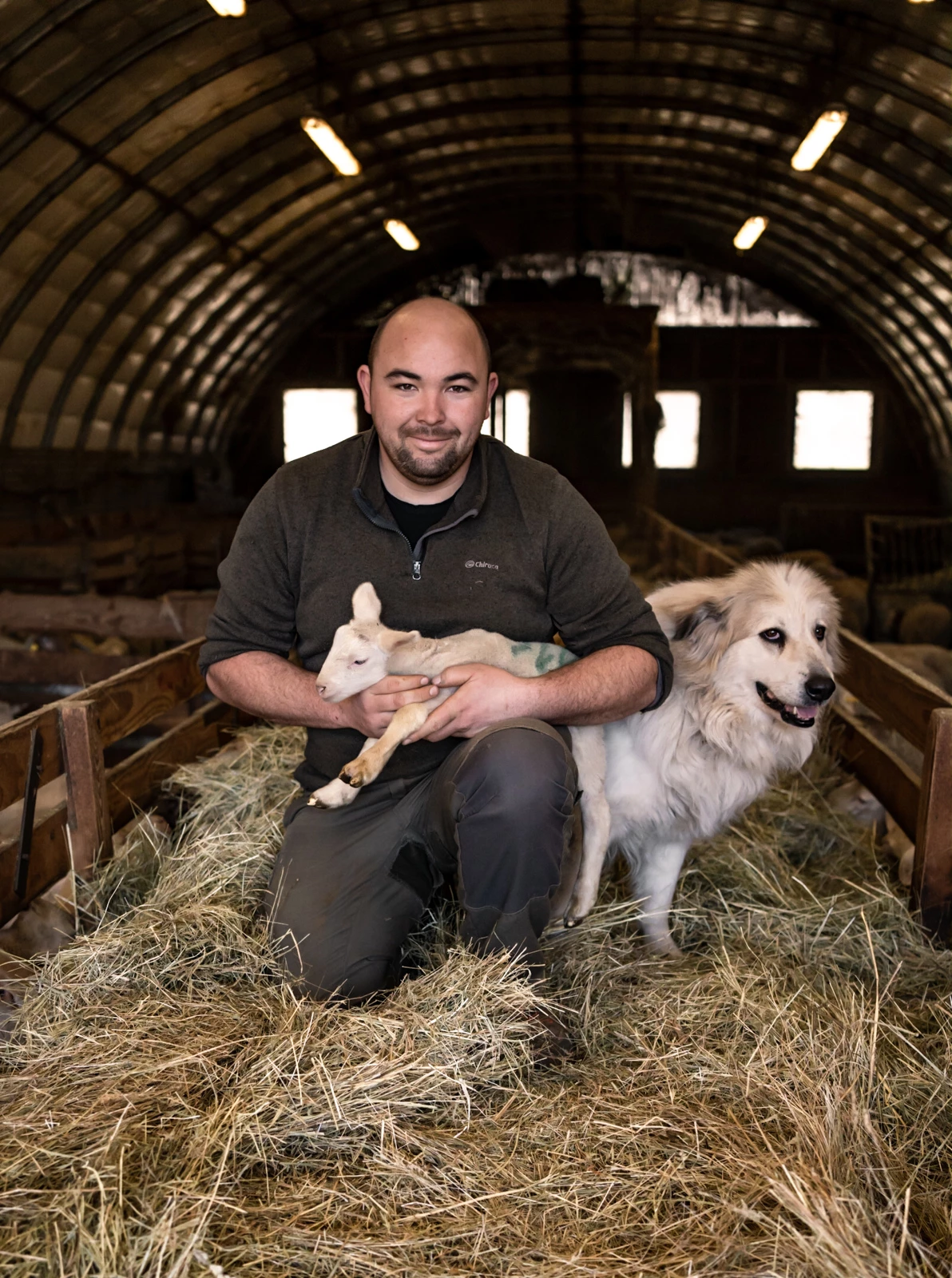 Julien Beaume est producteur pour la marque Agneau d'Ardèche, à Montpezat