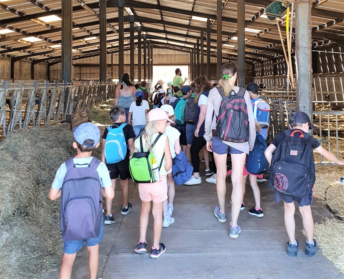 Anthony Feasson a accueilli des écoliers à la ferme