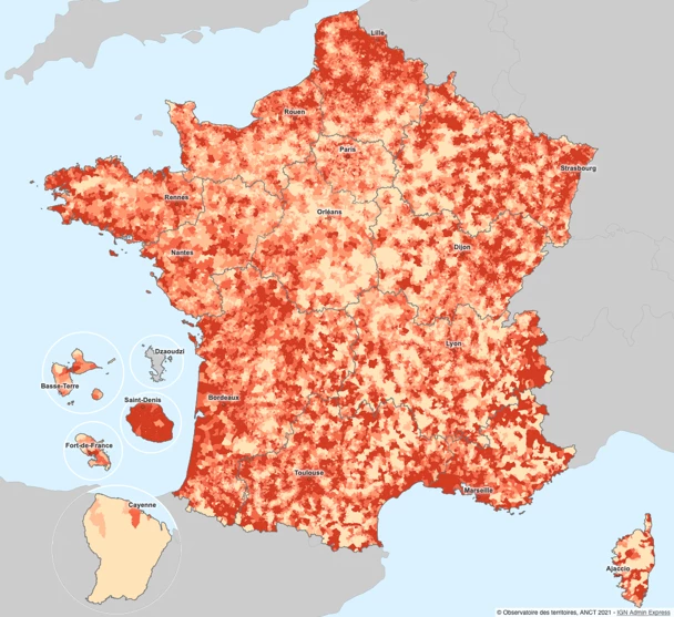 Accessibilité potentielle localisée (APL) à un médecin généraliste (Dress, 2018)