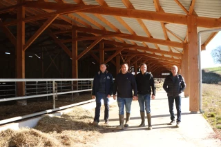 Trois troupeaux réunis en un seul bâtiment