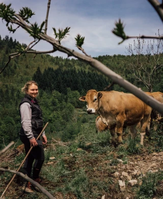 Laurine Roche, gagnante des Trophées de l’Avenir agricole de l’Ardèche !