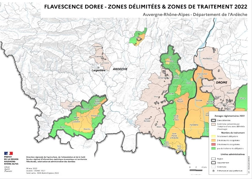 Lussas est désormais concernée par l'obligation de traitement