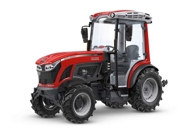 Au dernier Sitevi, Antonio Carraro a présenté un tracteur à châssis rigide de moins d’1 m de large